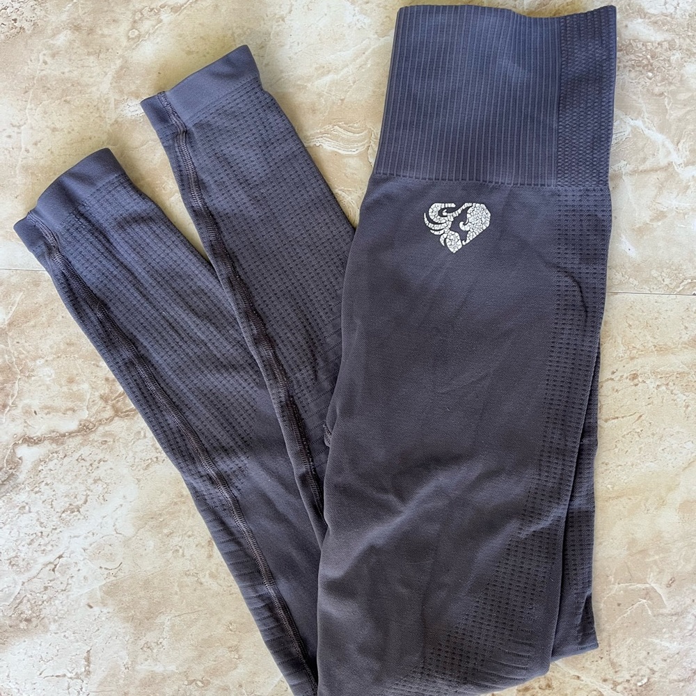 Dark gray, Vital Seamless leggings, Gymshark